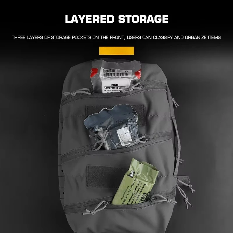 Mochila táctica grande de primeros auxilios estilo SS, bolsa impermeable para senderismo, bolsa DELTA, Kit de supervivencia, almacenamiento de herramientas, equipo de juegos de caza - imagen 4