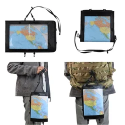 Funda impermeable táctica para mapas plegable transparente