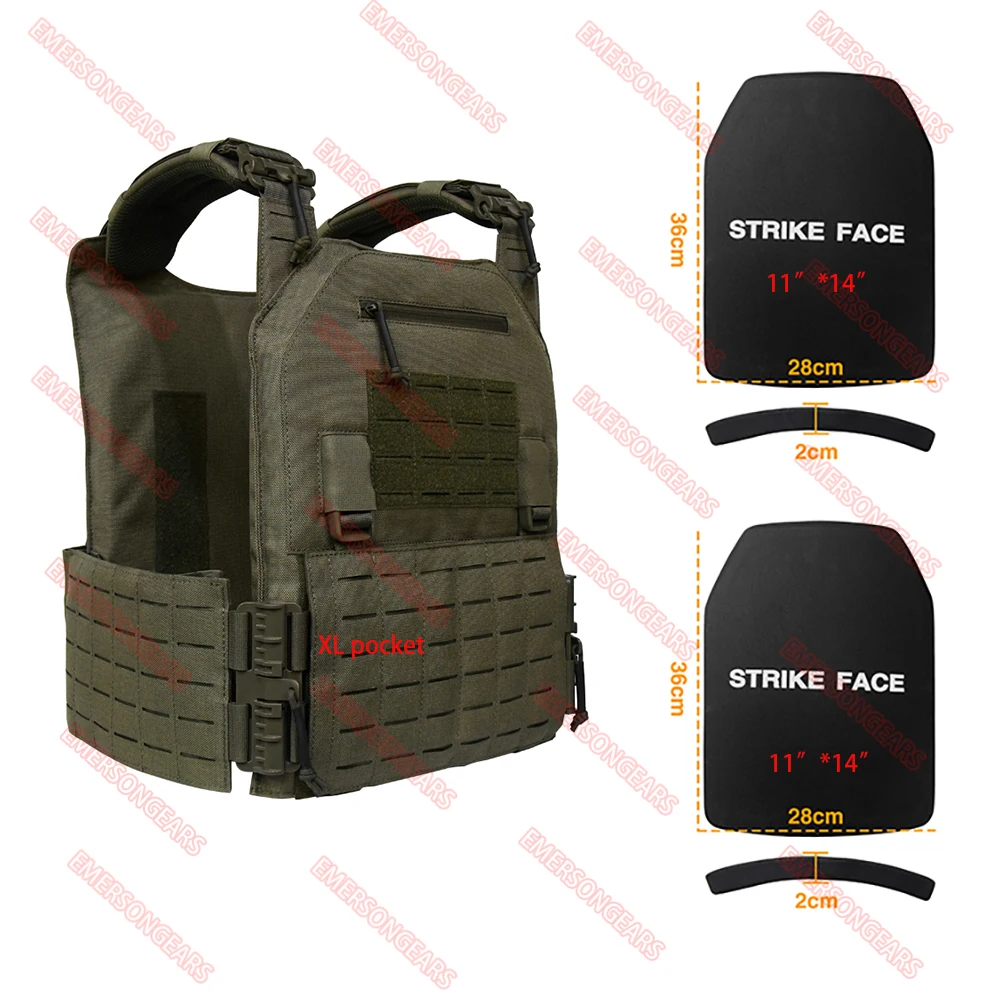 EMERSONGEARS XL tamaño 11 "* 14" Chaleco balístico táctico traje - imagen 2
