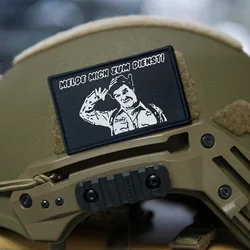 MELDE MICN IUM DIENSTI parche táctico parches de gancho y bucle insignia de moral militar brazalete del ejército pegatinas para mochila