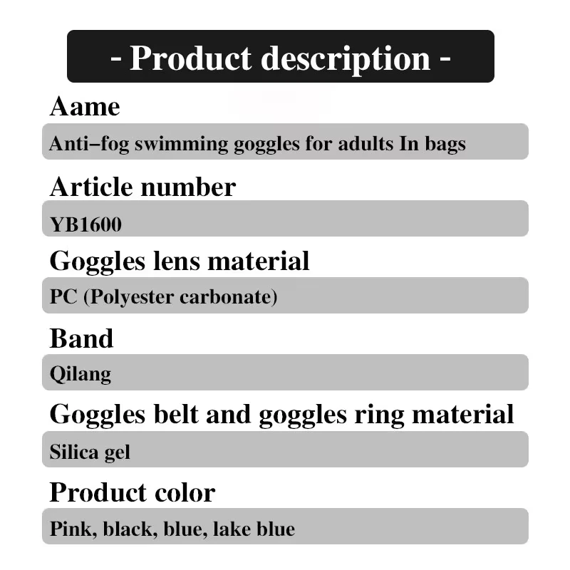 Gafas de silicona HD para mujer y hombre, equipo de buceo impermeable y antiniebla, montura pequeña, gafas de natación para adultos para niños - imagen 2