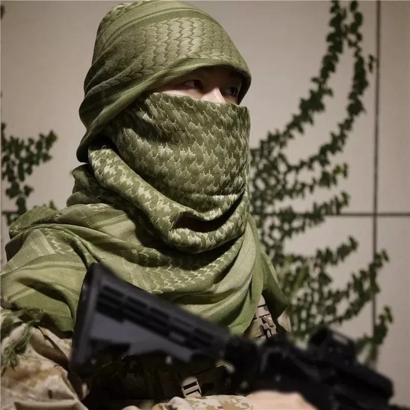 Bufanda táctica multifunción para el cuello y la cabeza a prueba de viento para exteriores, bufanda árabe para hombres y mujeres, chal - imagen 2