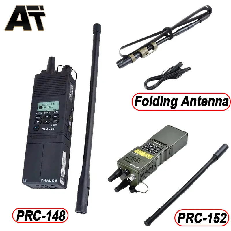 Radio militar táctica WADSN Softair Army PRC 152 PRC-148 Estuche de radio falso Antena Paquete Talkie-Walkie PRC152 PRC 148 Cosplay - imagen 2