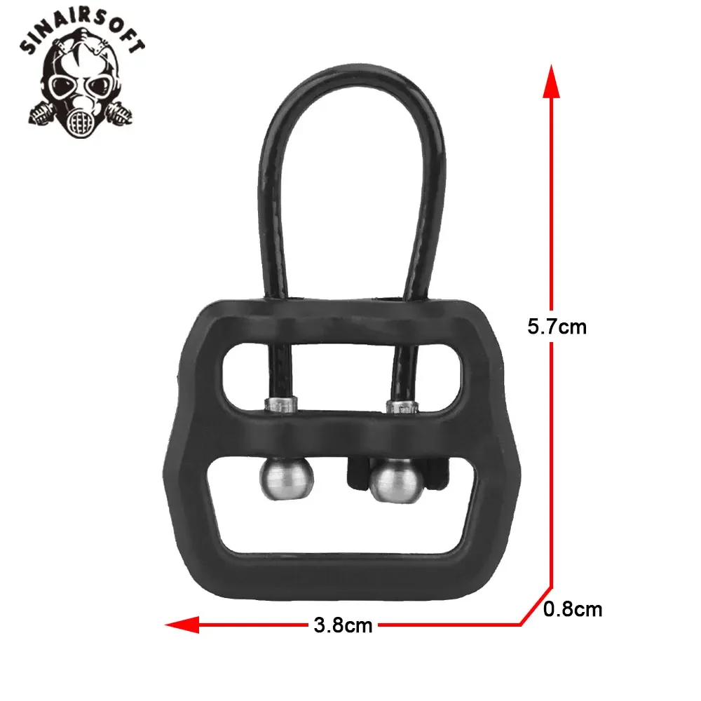 Gancho para eslingas universal de liberación rápida, metal bucle - imagen 2