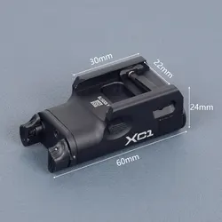 Pistola táctica de Metal SF XC1 XC2, luz de explorador, lámpara de pistola Airsoft Surefir, linterna para GLOCK 17 19 18C P320, riel Picatinny de 20mm