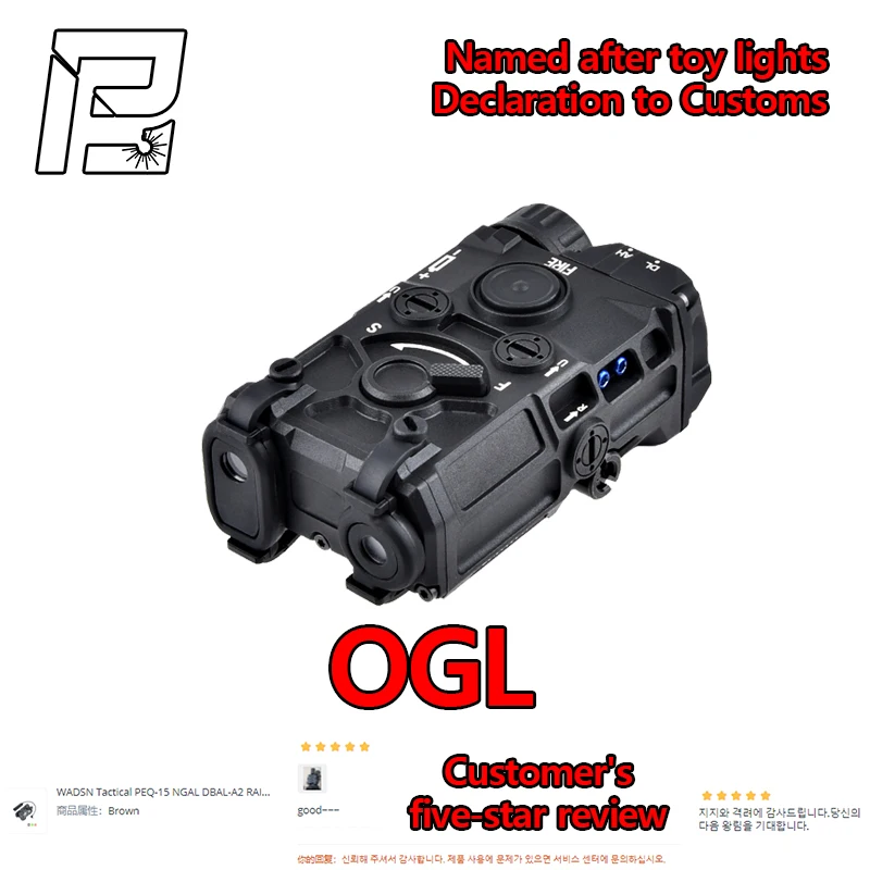 Linterna OGL Nylon OGL AR15 X300 M600C XC2 M300A M300 linterna táctica OGL CNC Airsoft MAWLC1 Perst 4