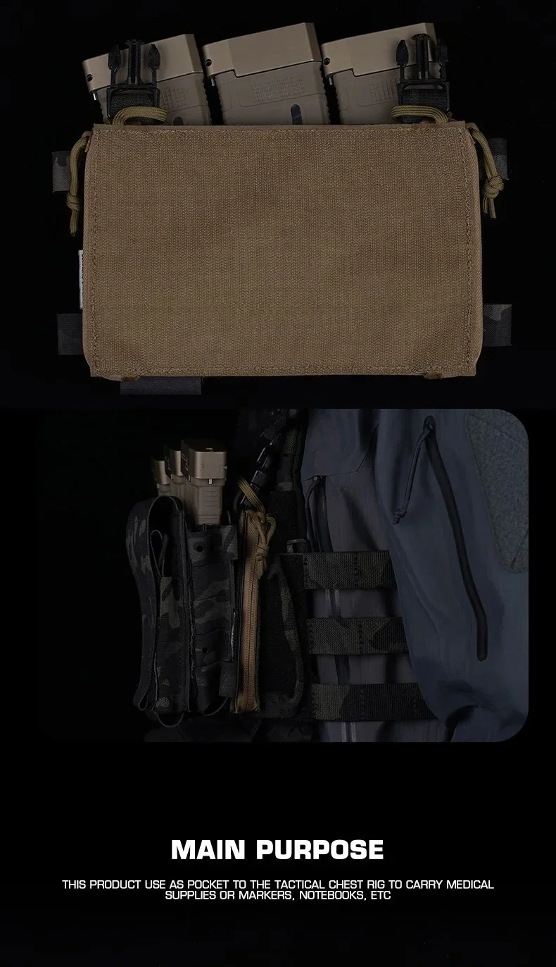 Chaleco táctico con bolsillo interior y anilla para correas - imagen 4