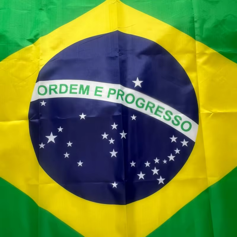 Bandera de Brasil poliéster – Alta calidad exterior e interior - imagen 3