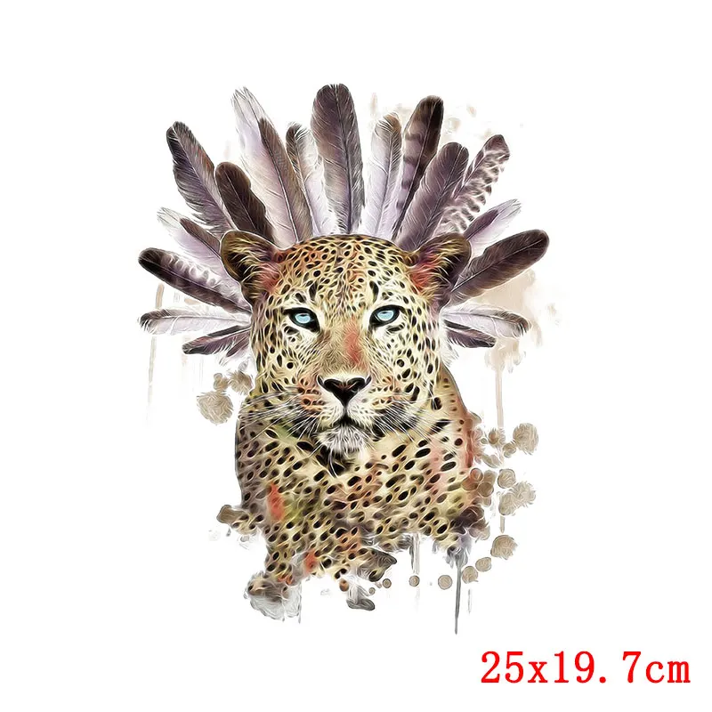 Parche de transferencia de calor de oso, caballo tigre, bricolaje, Punk/animales coloridos, transferencias de hierro para ropa, camiseta, pegatina de hierro para ropa - imagen 4