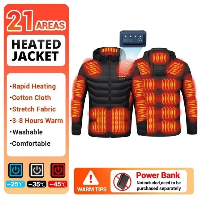 21Areas heated Black
