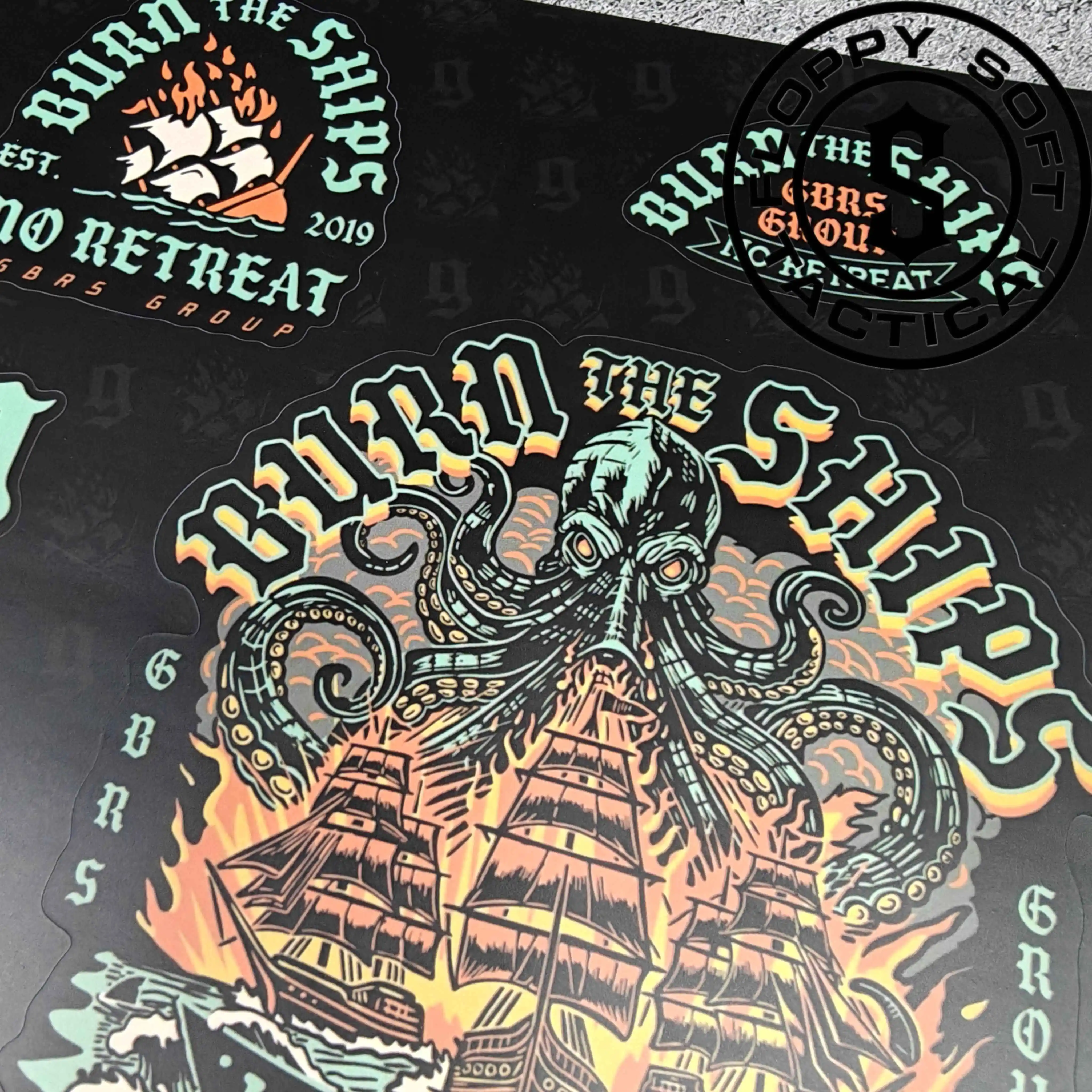 Pegatina del grupo GBRS "Burn the ships" - imagen 3