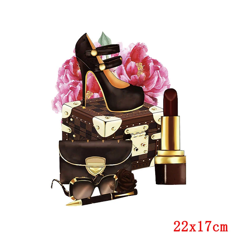 Apliques de transferencia térmica de calor para mujer, pegatinas de transferencia de calor de labios de mariposa DIY, transferencia de hierro para ropa, camiseta de moda - imagen 5