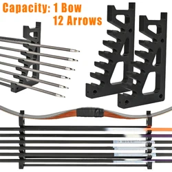 Estante de tiro con arco, estante de almacenamiento de arco y flecha, soporte de arco, soporte de flecha, colgador de arco de caza, descanso de flecha de tiro con arco