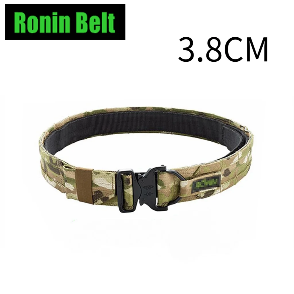Cinturón táctico Molle para caza al aire libre, sistema Molle de doble capa para juego de Airsoft, 1,5/1,75 pulgadas/2 pulgadas - imagen 2