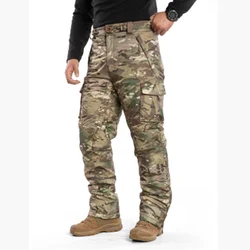 Pantalones tácticos invierno hombre camuflaje algodón grueso frío