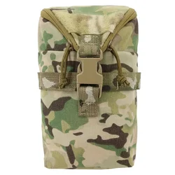 Bolsa táctica MOLLE Multicam versátil con cremallera para airsoft y caza