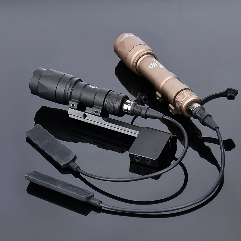 Wadsn-linterna táctica M600C, montaje adaptable compensado para riel Picatinny de 20mm M600 M300A, arma de caza, Base de Metal ligera - imagen 5