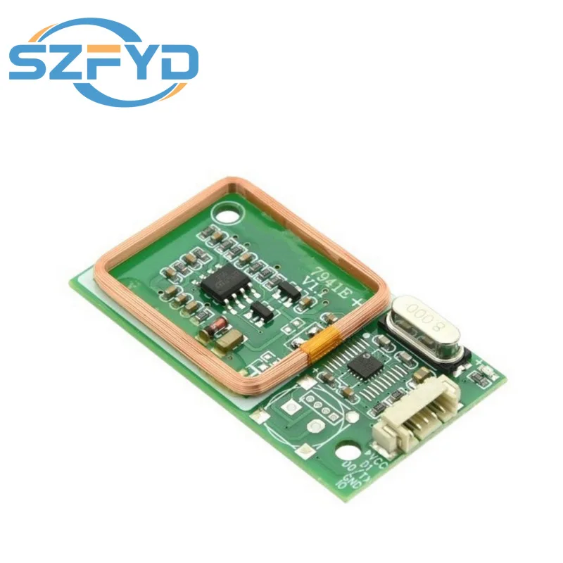 Lector RFID módulo inalámbrico UART 3 pines 125KHz lectura de tarjetas EM4100 8CM DC 5V para Arduino IC tarjeta PCB Kits de sensores de antena - imagen 2