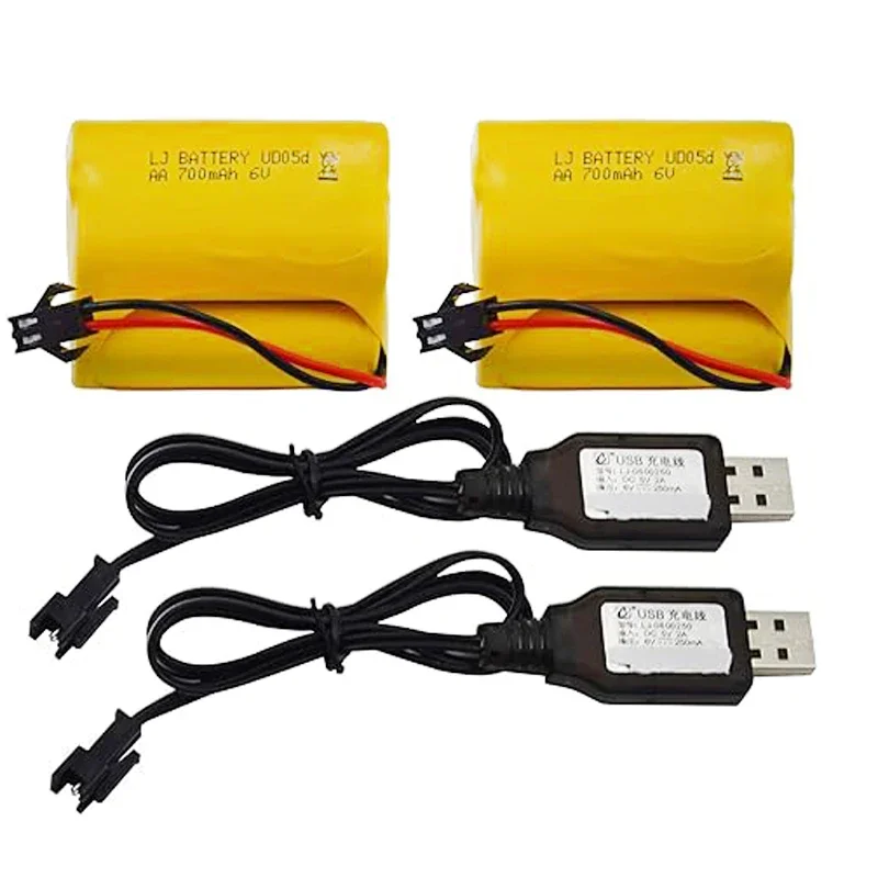 2Pcs with USB cable