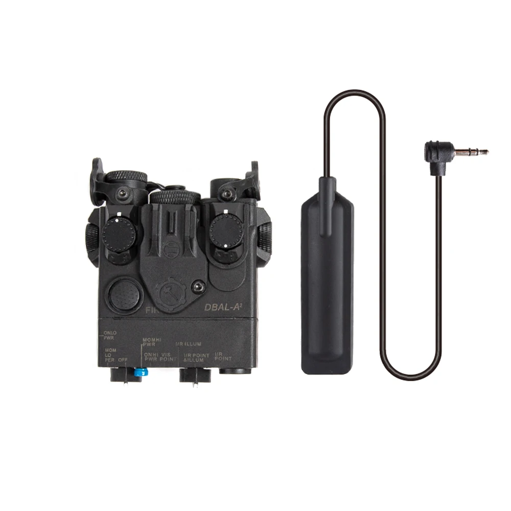 FMA AN/PEQ-15A DBAL-A2Linterna LED táctica con punto rojo verde láser estroboscópico luz blanca explorador doble interruptor de presión para caza - imagen 3