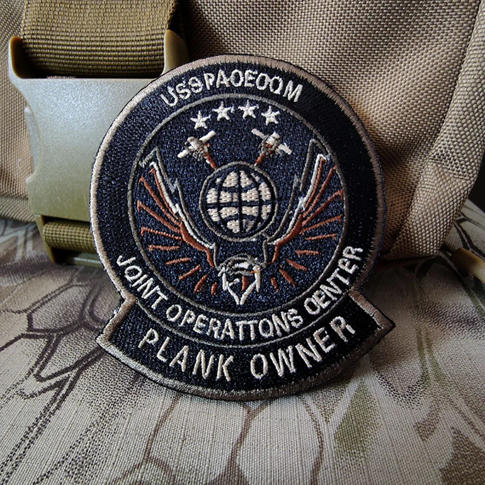 Parche bordado del Comando Espacial del Ejército de EE. UU., parches tácticos militares para ropa, mochila, gancho, insignias de bucle, pegatinas de brazalete - imagen 2