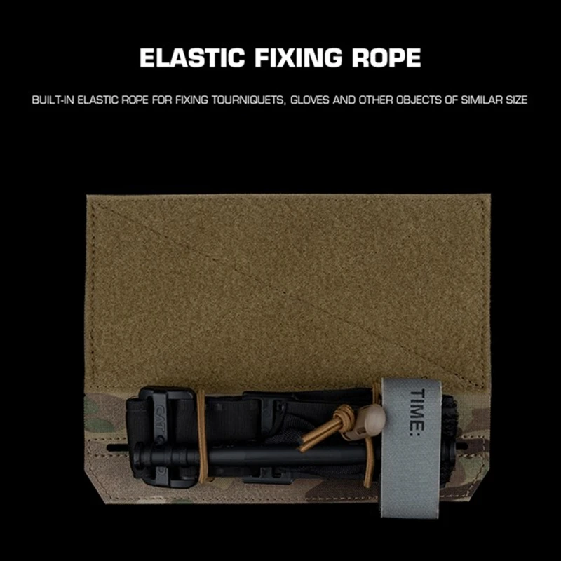 Chaleco táctico multiusos, placa colgante de caída V1/V2, adaptador de bolsa de torniquete para exteriores, plataforma de montaje para bolsas MOLLE - imagen 4