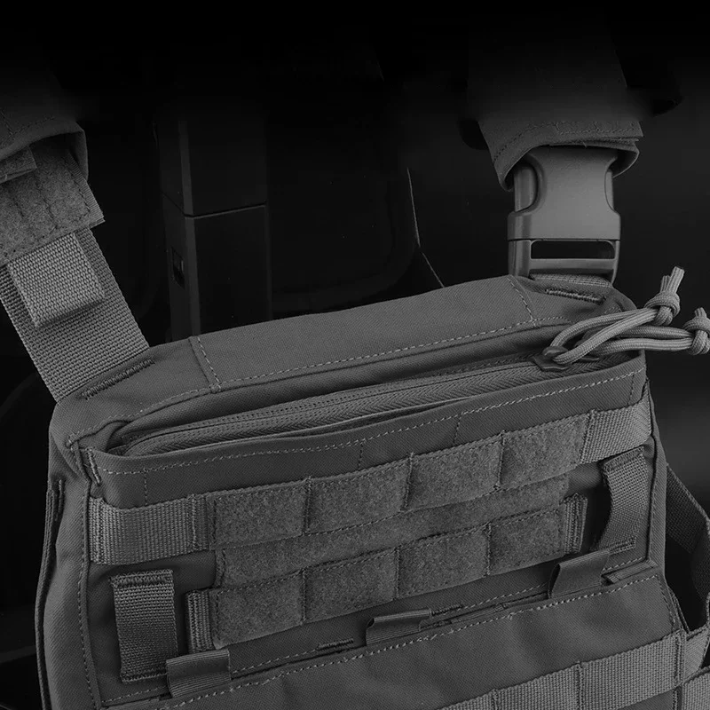 YKK cremalleras dobles compatibles con Crye AVS portador de placa chaleco táctico de combate Top AVS transición cremallera insertar bolsillo accesorios de caza - imagen 5