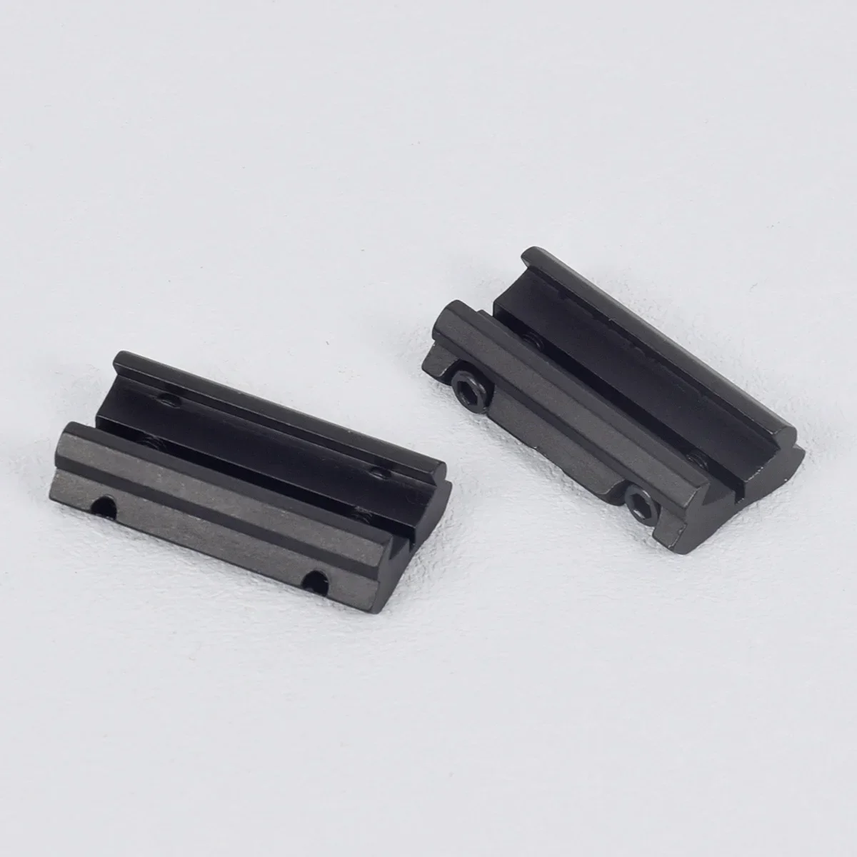 2 uds para riel de Rifle de pistola de aire de 22 cal cola de milano a Base Picatinny adaptador de riel a presión adaptador de perfil bajo de 11mm a 20mm/22mm - imagen 5