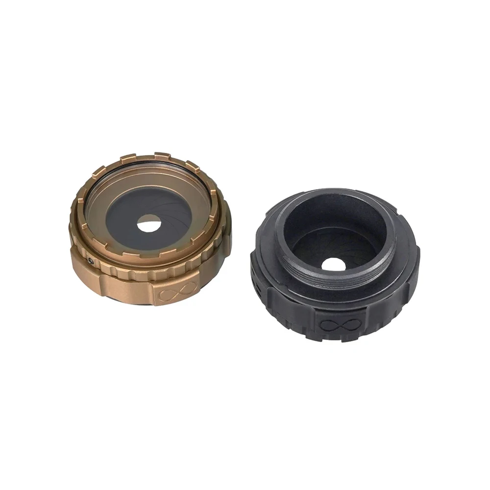 Protector de lente NVG PVS-14 de aluminio CNC, diafragma ajustable - imagen 5