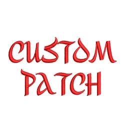 Parche bordado personalizado con logotipo, termoadhesivo y velcro