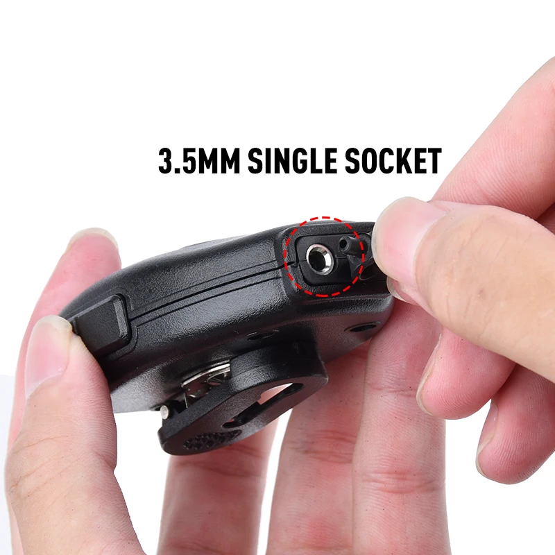 Baofeng PTT micrófono de altavoz impermeable para UV-5R BF-888S UV-82 UV-10R UV-S9 PLUS UV 13 Pro Radio bidireccional micrófono de mano puerto K - imagen 3