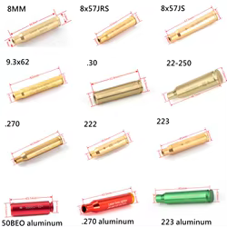 Boresighter láser rojo 9mm 12GA 20GA.223.308 5,45x39 7,62x39 colimador láser 9x19 mira láser de punto rojo