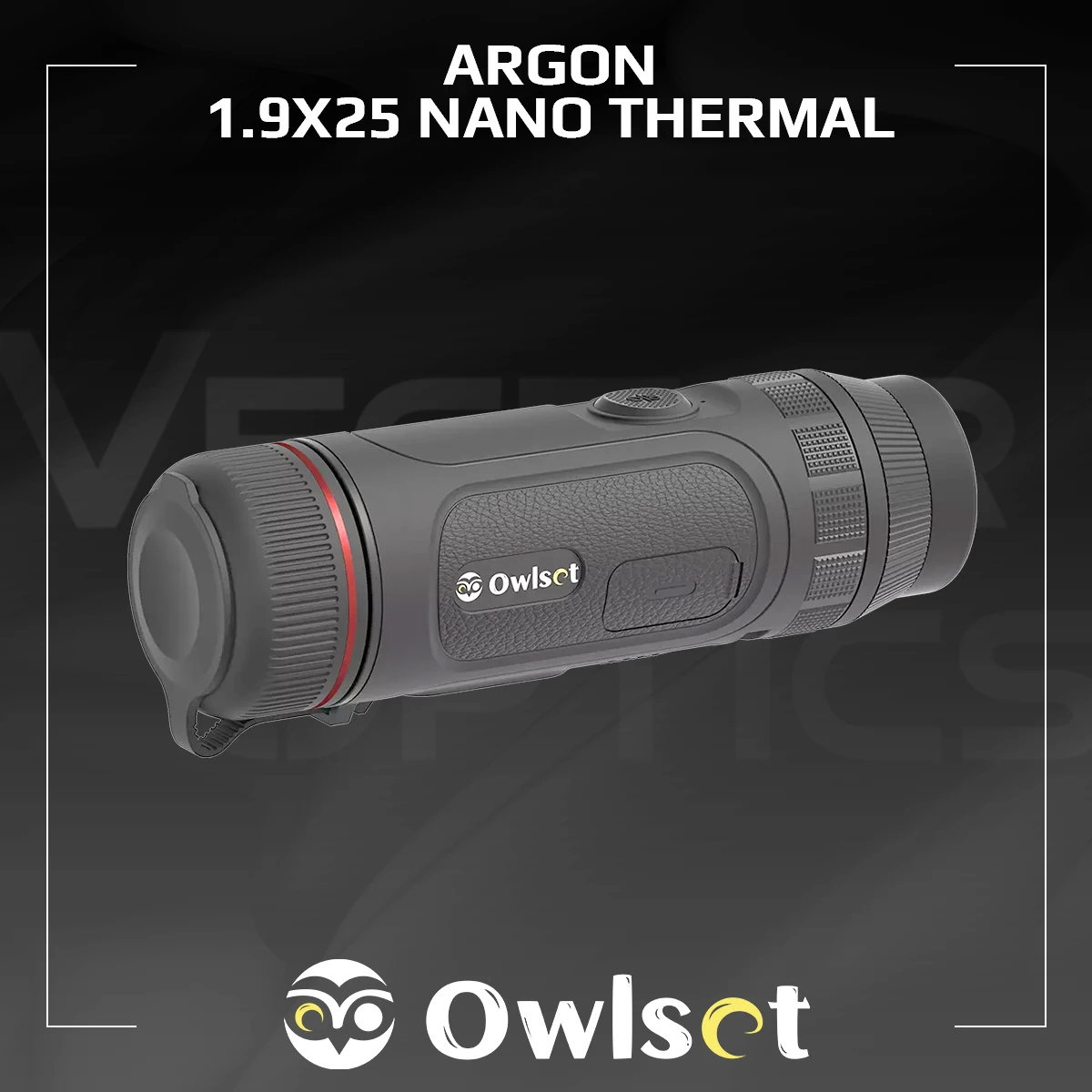Monocular Térmico Vector Optics OwlSet Argon 1.9x25 | Sensor Infrarrojo 400×300 y NETD 25mK | Ligero 295g | Almacenamiento 16GB