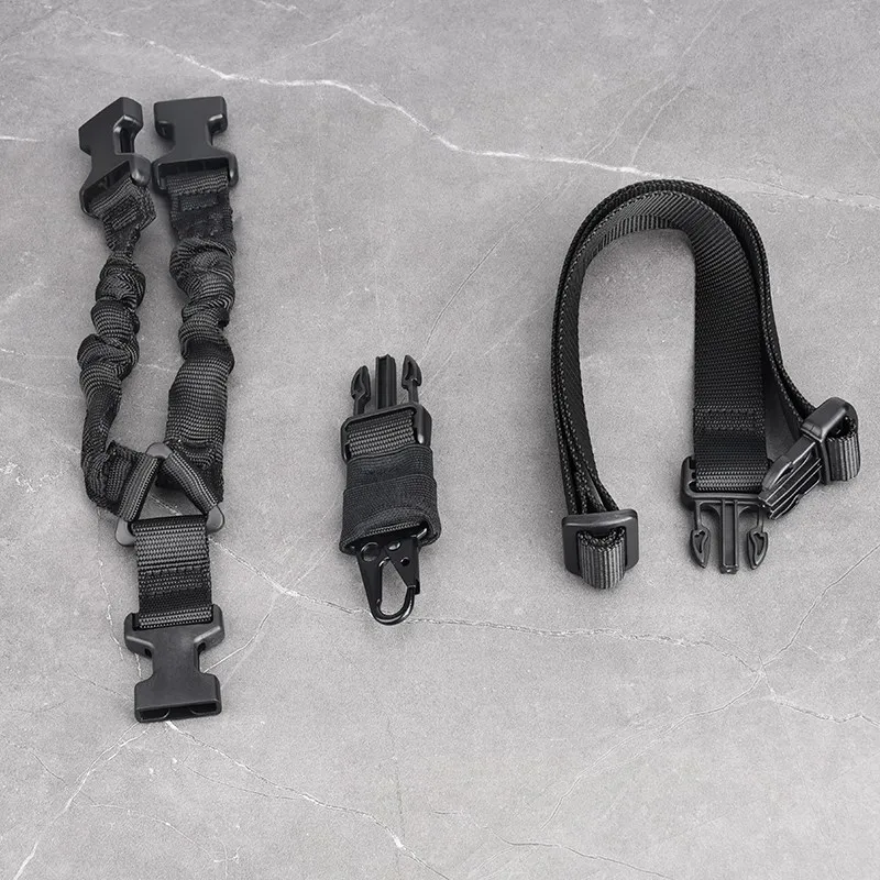 Cinturón táctico multifuncional de un solo punto, correa ajustable de nailon para el hombro, hebilla, accesorios de caza - imagen 5