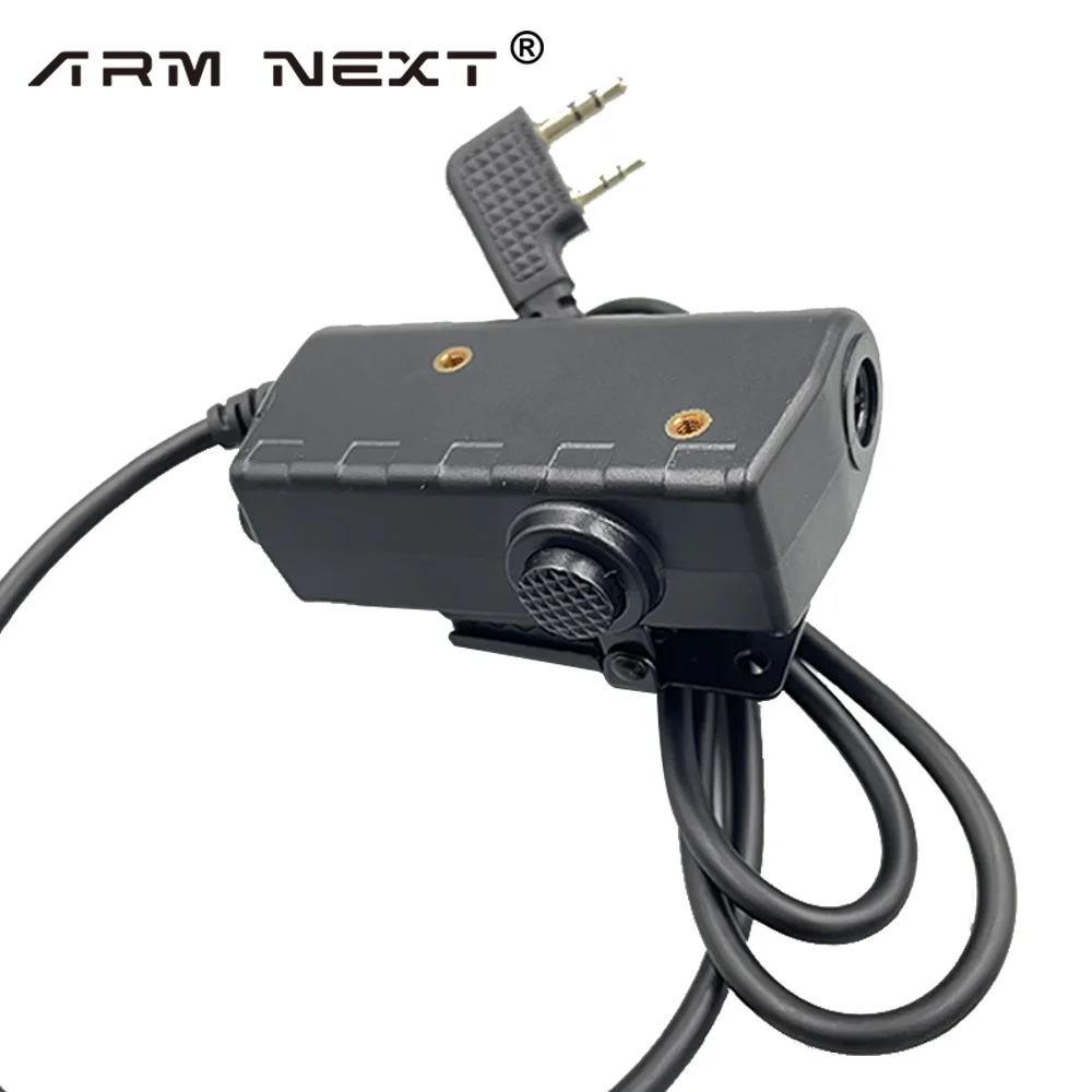 Adaptador de auriculares táctico U94 PTT para walkie-talkie Kenwood Baofeng UV-5R Plus, UV-5RE, BF-888S, H777, nuevo - imagen 3