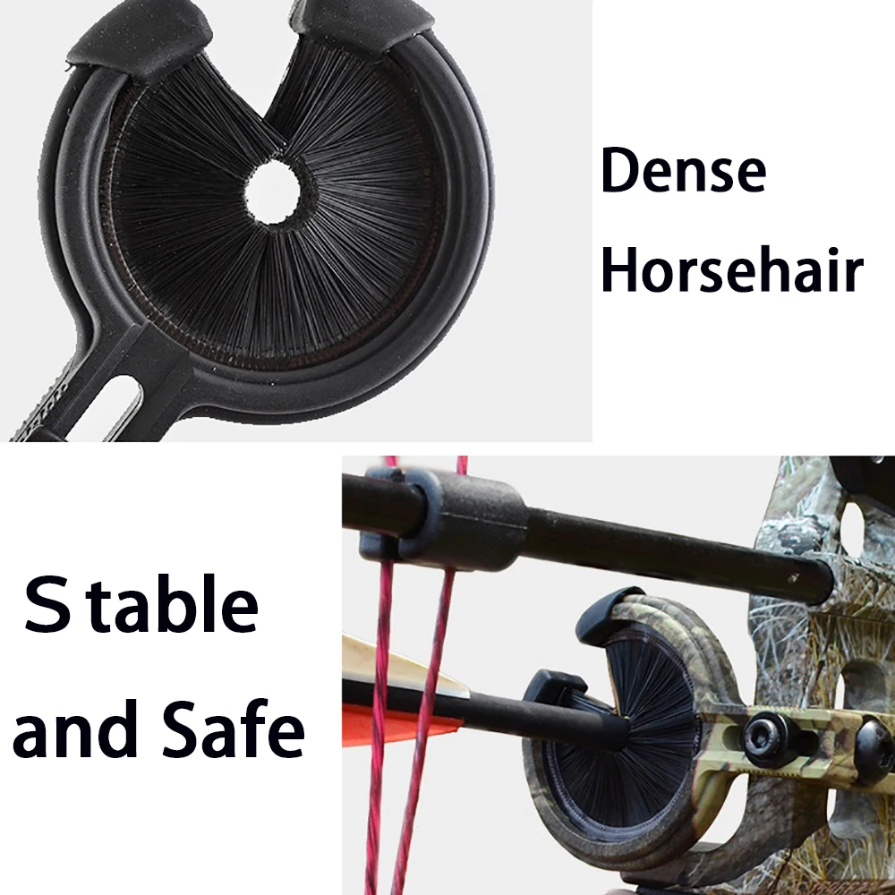 Soporte de flechas ajustable de camuflaje negro para tiro con arco y flecha, accesorio para arco y flecha, equipo de arco compuesto - imagen 4