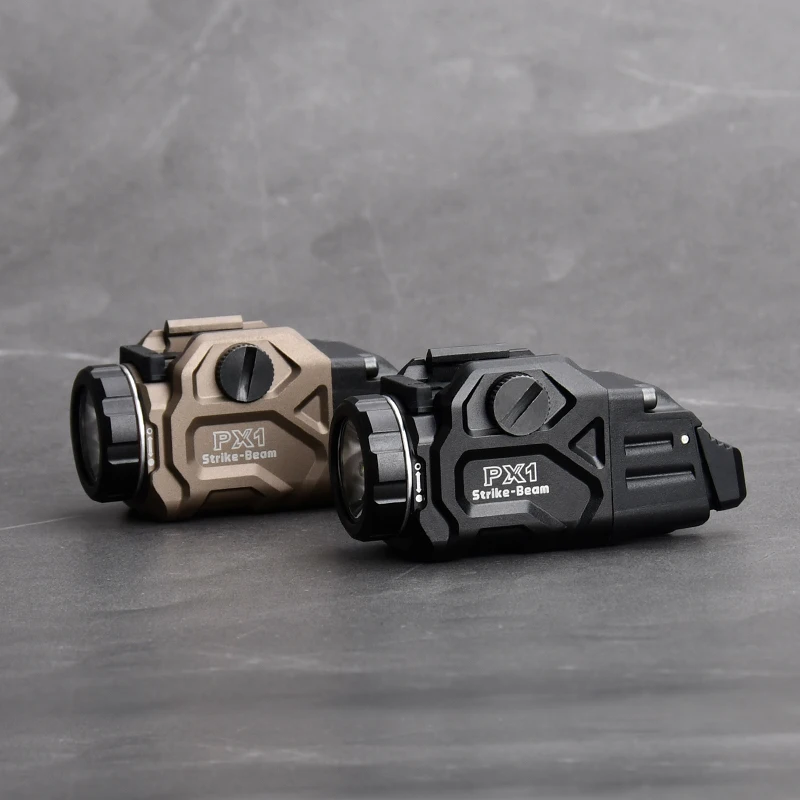 WADSN PX1 linterna táctica función estroboscópica Airsoft montaje en riel abrazadera de riel de luz táctica interruptor trasero de encendido/apagado ambidiestro - imagen 4