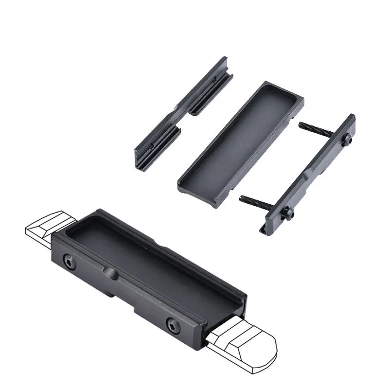 Accesorios de ranura de montaje de interruptor remoto táctico, M-LOK de riel de 20mm, Keymod, Panel de bolsillo CNC, Airsoft, PEQ, DBAL, NGAL, Base láser - imagen 2