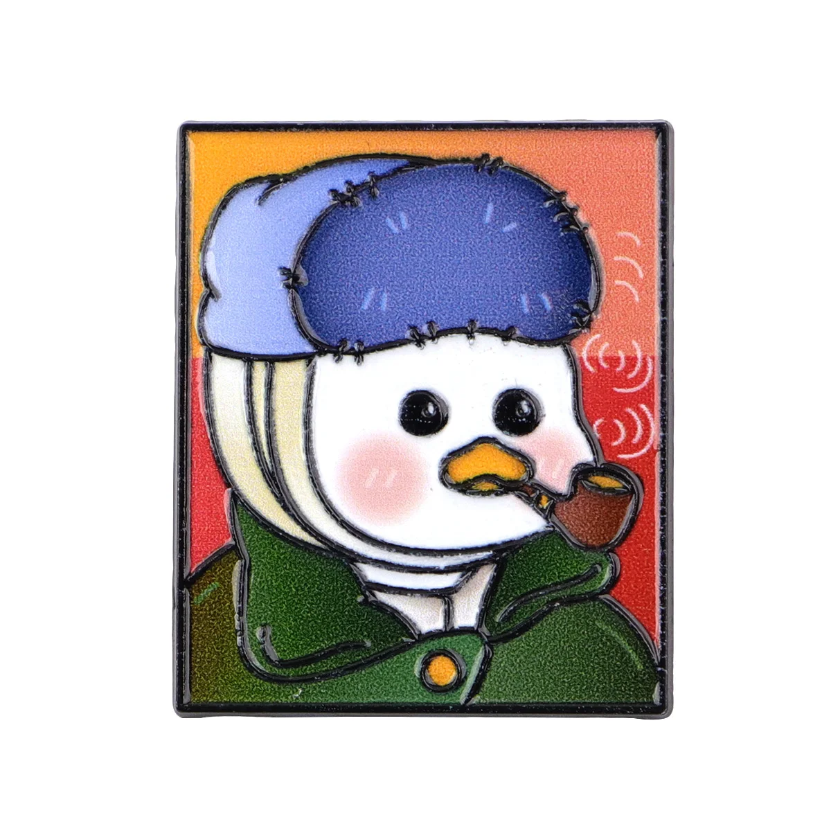 4 Uds. Pin esmaltado con pintura al óleo artística, Pin de solapa, broches de pato para decoración de ropa de mujer, alfileres de Metal, mochila, sombrero, insignia, accesorios - imagen 2