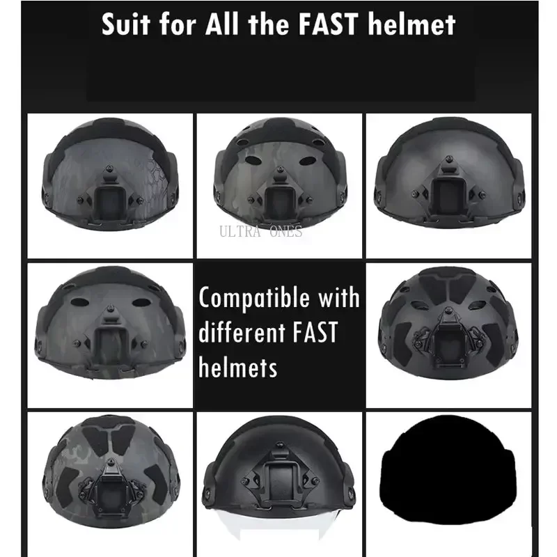 Soporte rápido para casco táctico NVG, adaptador de Base de montaje, cubierta de visión nocturna, accesorios para cascos de caza rápida - imagen 5