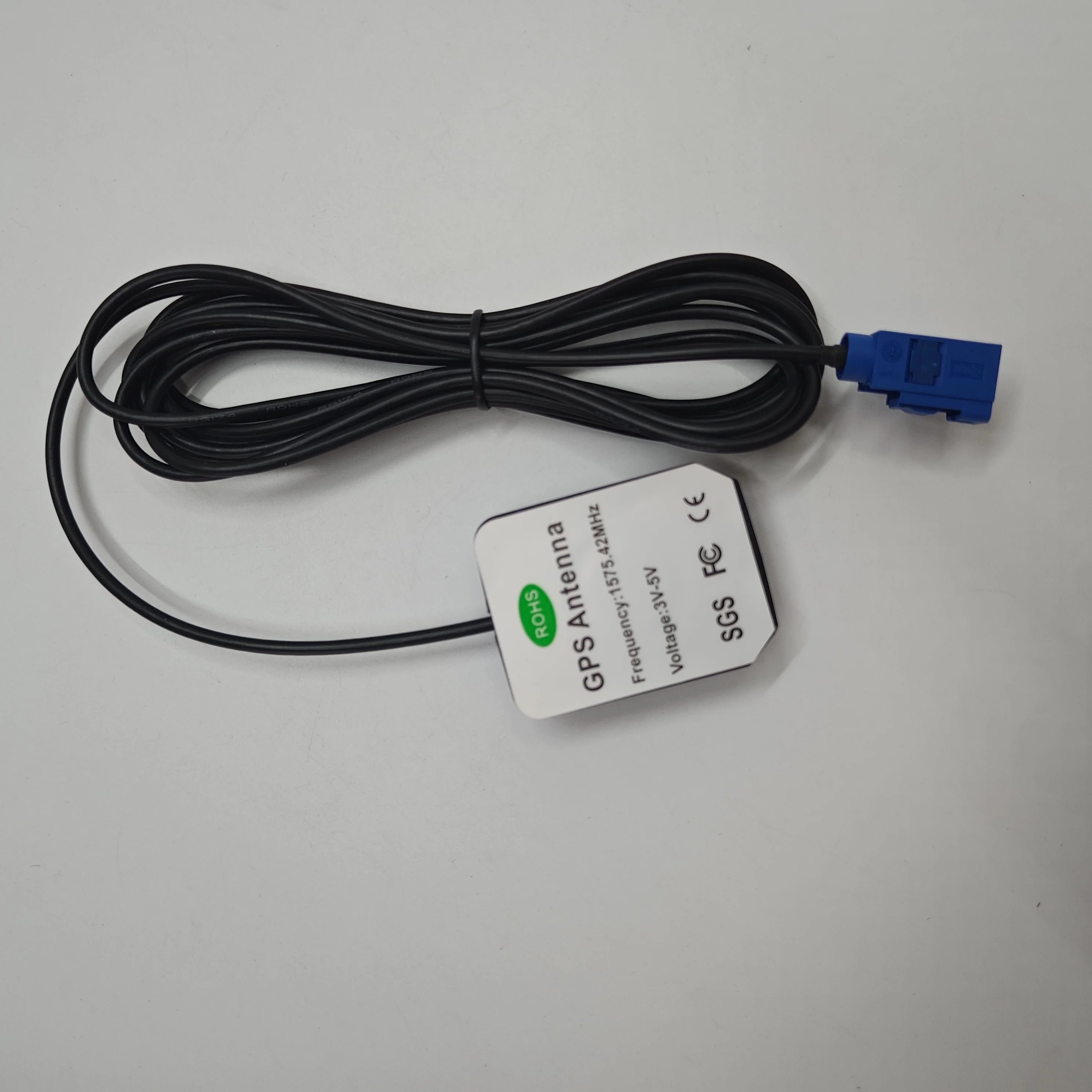 Antena GPS - Antena montada en vehículo (frecuencia 1575,42 MHz), cable RG174 de 3 metros, interfaz FAKRA-C