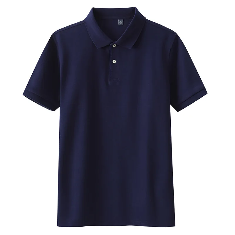 Polo de algodón transpirable para hombre, ropa de trabajo de manga corta, ajustada, sencilla, informal, lisa, moda Unisex, blusas deportivas de Golf, Verano - imagen 5