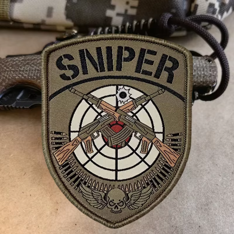 Parche táctico SNIPER velcro para chalecos, gorras y mochilas - imagen 5