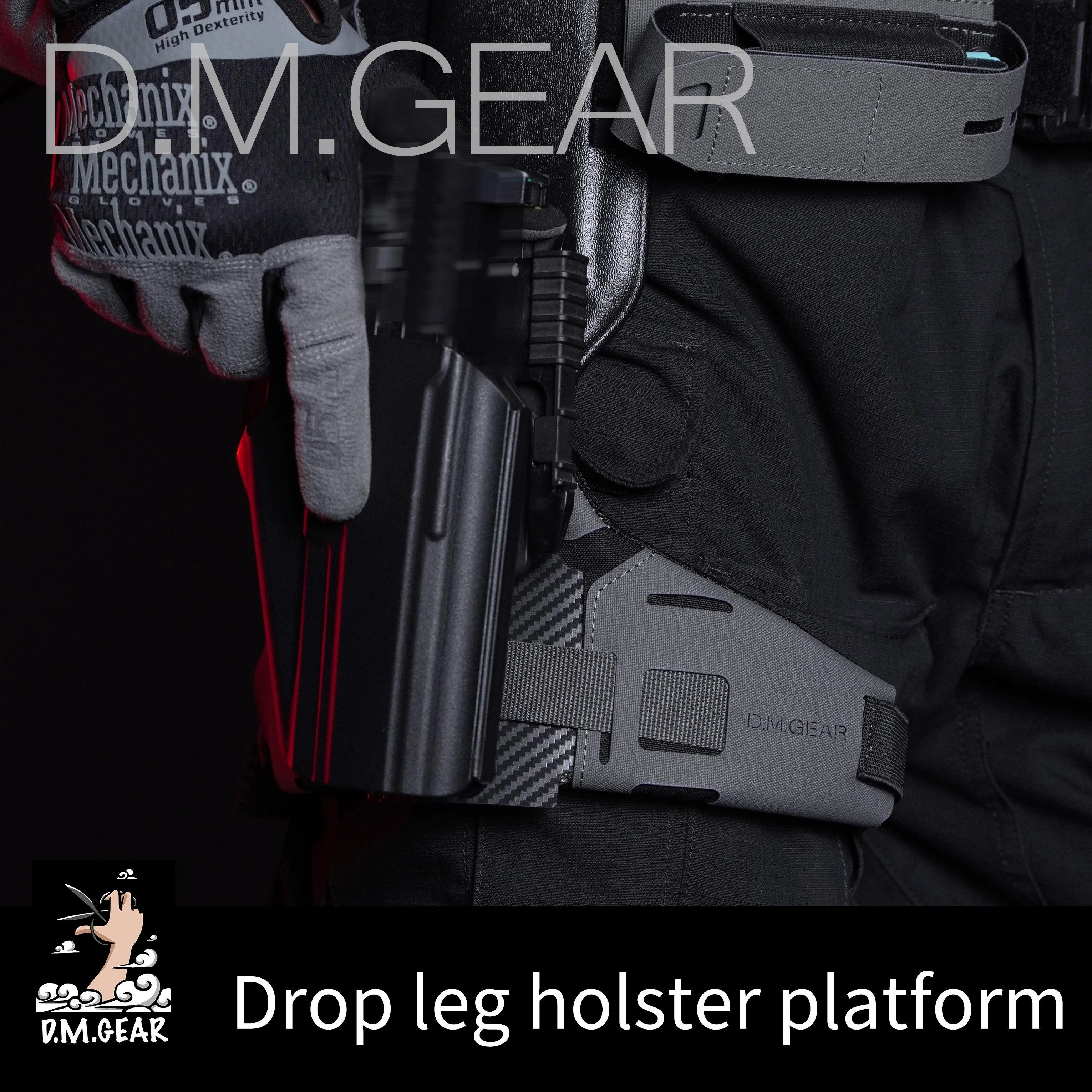 Base adaptadora de funda táctica Universal, ligera, ajustable, MOLLE ARC, funda para pierna caída, cinturón para muslo, plataforma para caza al aire libre