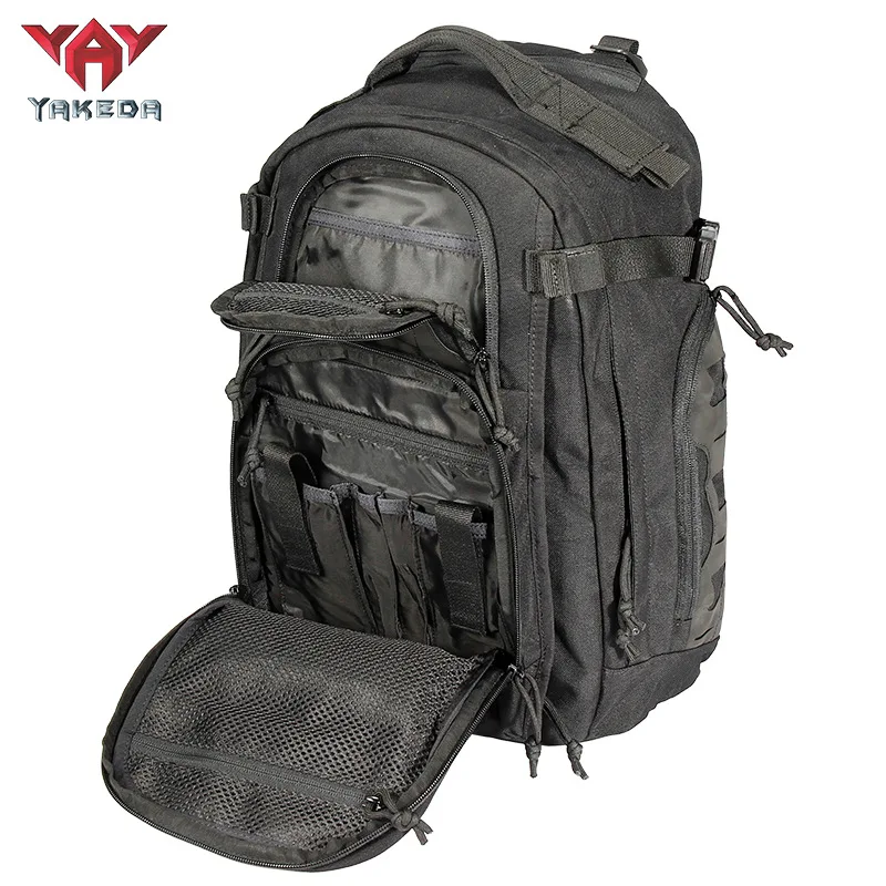 Mochila táctica YAKEDA 600D MOLLE, paquete de asalto, 40L, impermeable, para viajes al aire libre, Camping, escalada, senderismo, mochila para hombre - imagen 5