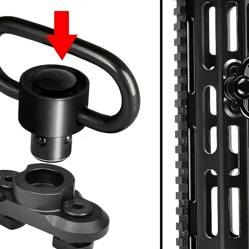 Colgador giratorio para cinturón de escopeta, desmontaje rápido, hebilla QD, adaptador de montaje en base MLOK - imagen 4