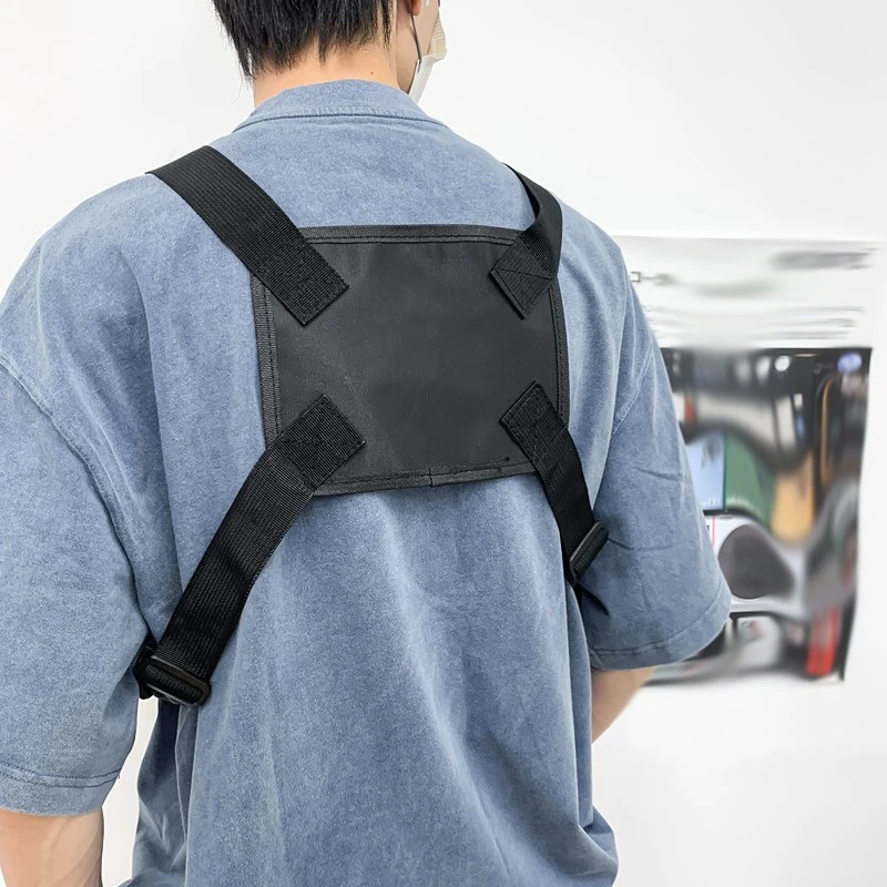 Chaleco táctico para hombre al aire libre, bolsa deportiva con múltiples bolsillos, bolsa de pecho para entrenamiento, senderismo, Camping, viajes, ciclismo, caza, mochilas - imagen 4