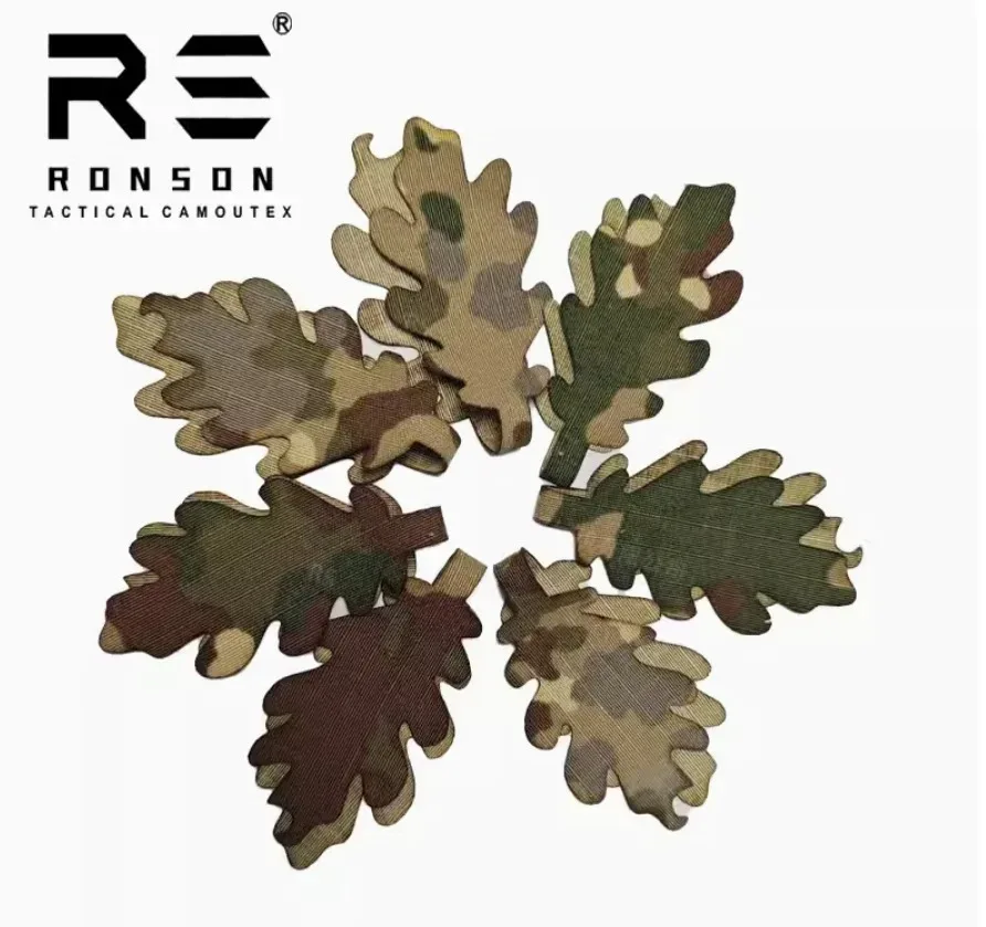 15 unids/set, tira de camuflaje 3D táctica de Paintball Airsoft, mochila decorativa DIY, accesorios de equipo de caza, personalizable - imagen 5