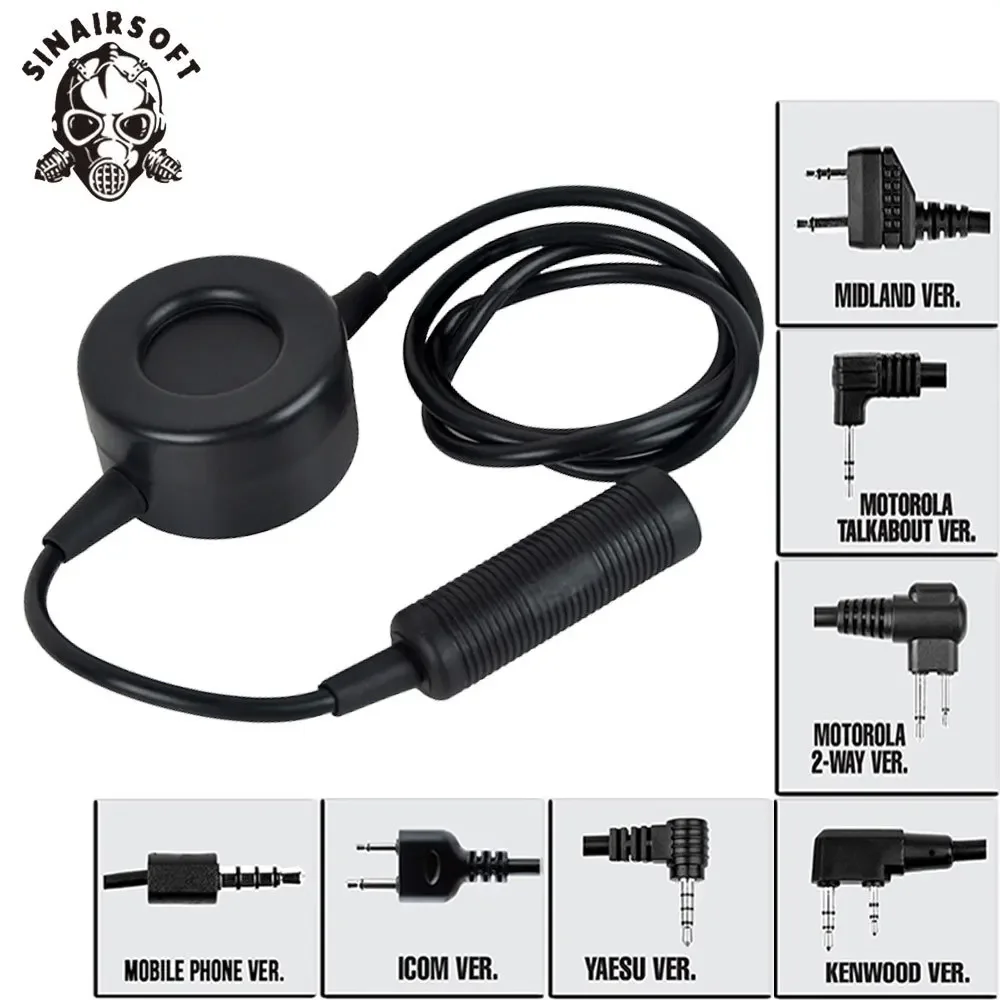 SINAIRSOFT Z Cable táctico y PTT TCI, accesorio para auriculares, adaptador de enchufe, versión estándar Z114 - imagen 2