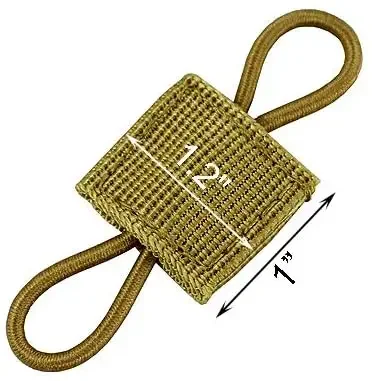 Retenedor táctico PTT, cinta elástica Molle, retenedor de hebilla para antena, palo, tubería, cuerda elástica, hebilla, equipo de caza, 10 piezas - imagen 4